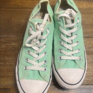 Converse Light Green Canvas Sneakers